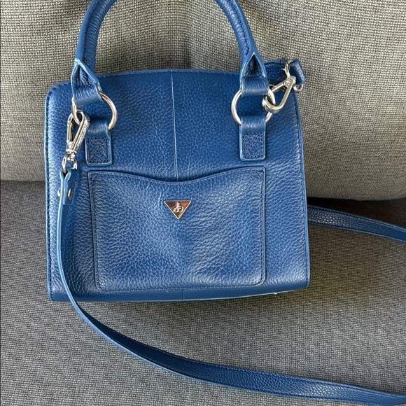 Sam Edelman Blue and Black Patterned Fringe Women's Bag with removable strap - Picture 5 of 8